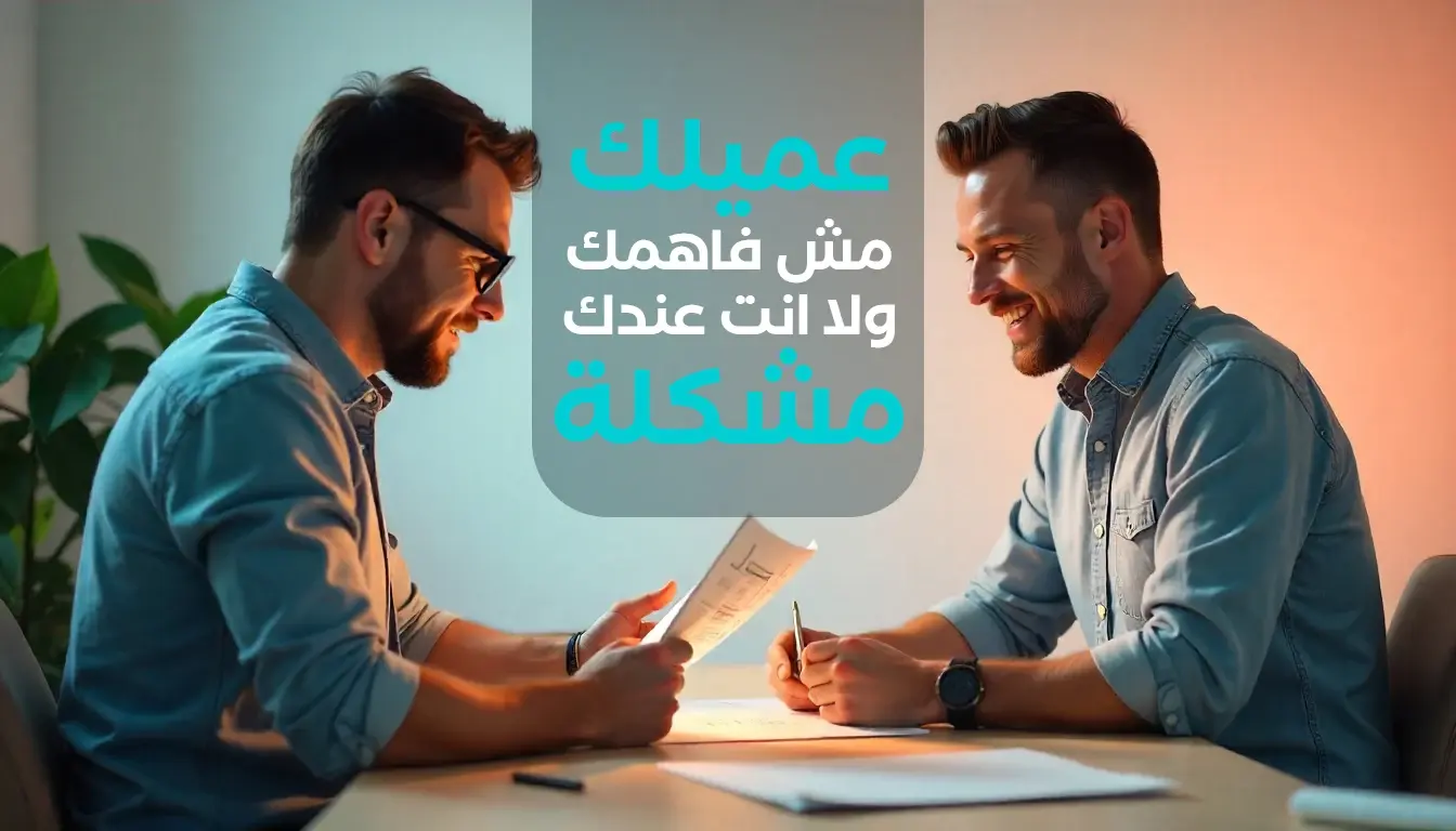 العميل والمصمم